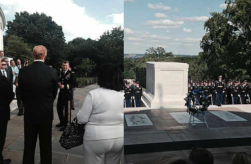 growth[period] CEO Courtney Spaeth attends wreath laying and changing of the guard ceremony at the Tomb of the Unknown Soldier in Arlington National Cemetery
